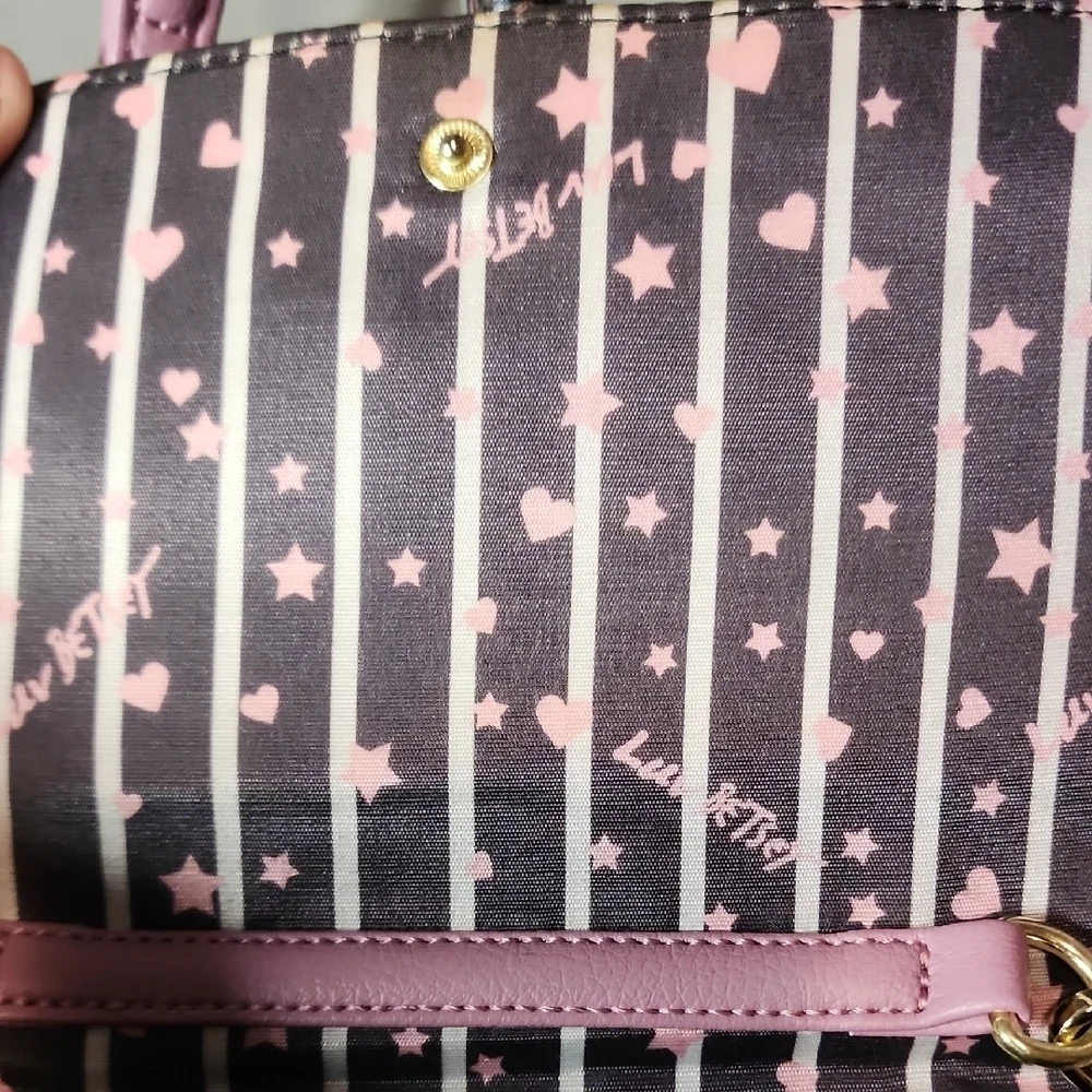 Betsey Johnson Black and White Quilted Crossbody Bag/ClutchW/ Coin Purse